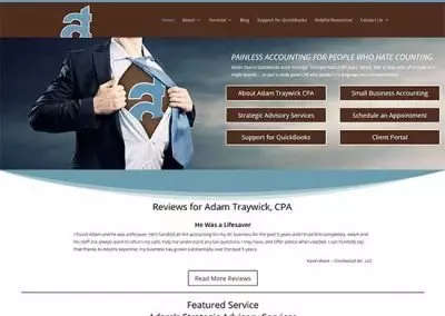 WordPress Website:  Adam Traywick, CPA