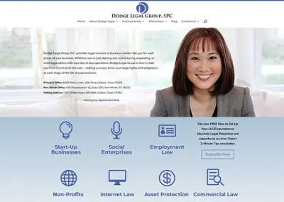 WordPress Website:  Dodge Legal