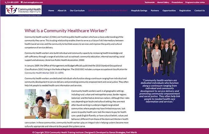 Colorado Springs wordpress websites for small business - chti