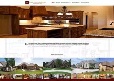 WordPress Website:  Don Holmes Custom Homes
