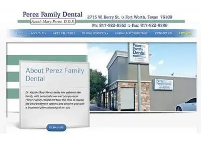 WordPress Website:  Perez Family Dental