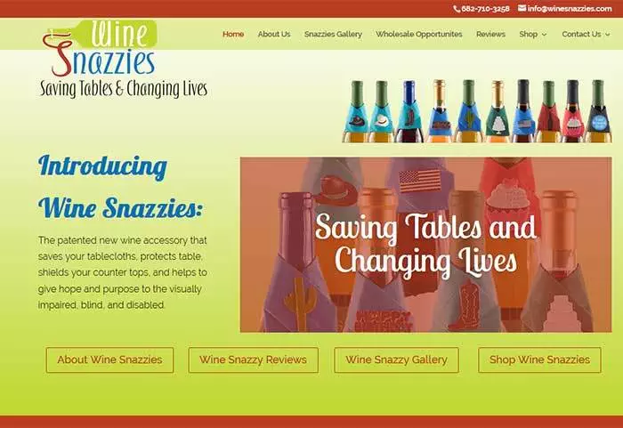 Colorado Springs wordpress websites wine snazzies