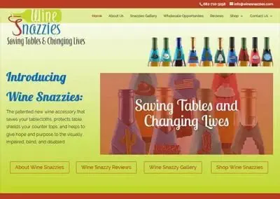 WordPress Website:  Wine Snazzies