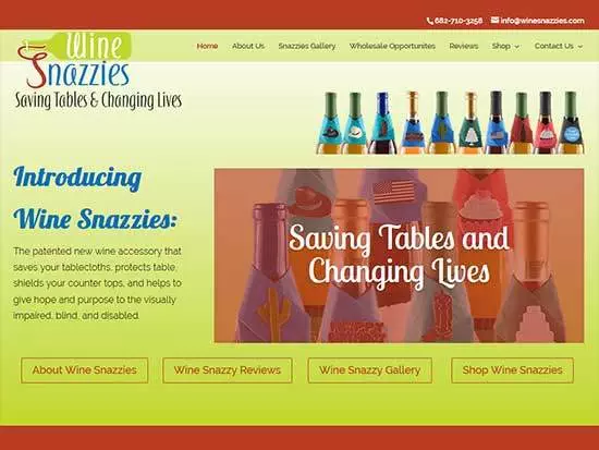 WordPress Website:  Wine Snazzies