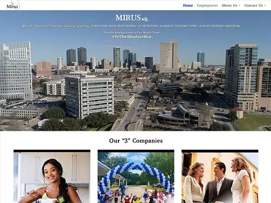 WordPress Website:  Mirus3