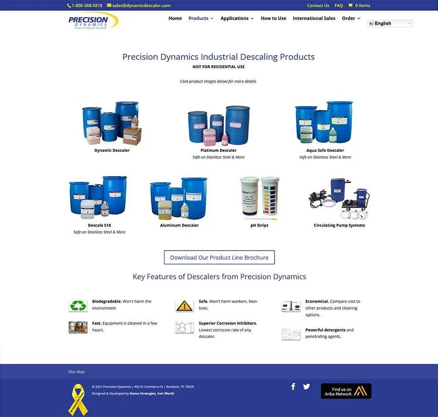 Descaler WordPress Site
