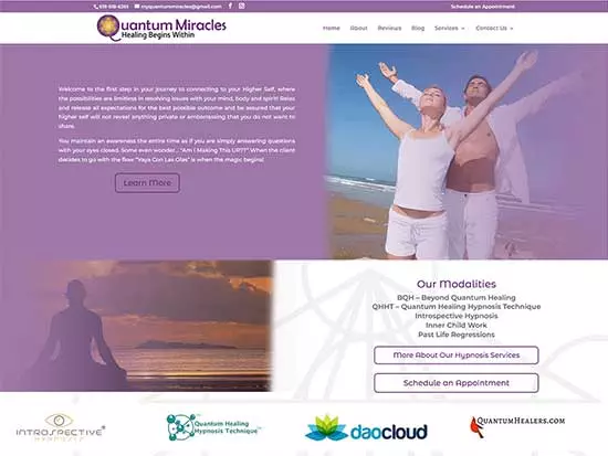 WordPress Website:  Quantum Miracles