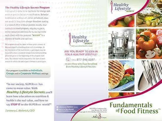 Marketing Materials:  Healthy Lifestyle Secrets