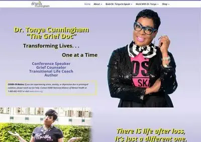 WordPress Website:  Tonya Cunningham Ministries