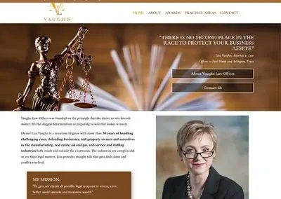 WordPress Website:  Vaughn Law Offices